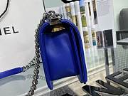 Chanel flap bag blue 25cm - 3