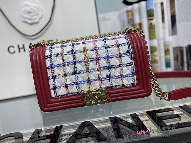 Chanel flap bag red 25cm - 1