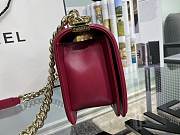 Chanel flap bag red 25cm - 6