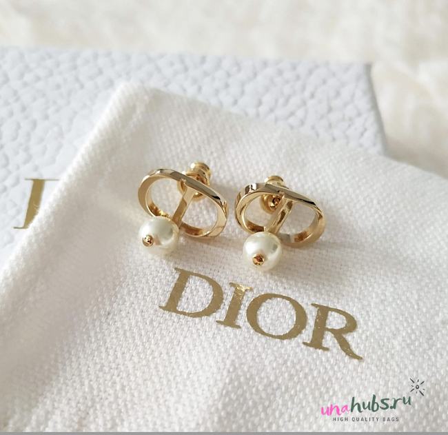 Dior pearl gold earings - 1