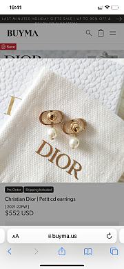 Dior pearl gold earings - 4