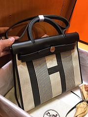 Hermes Herbag  Black 31cm - 5