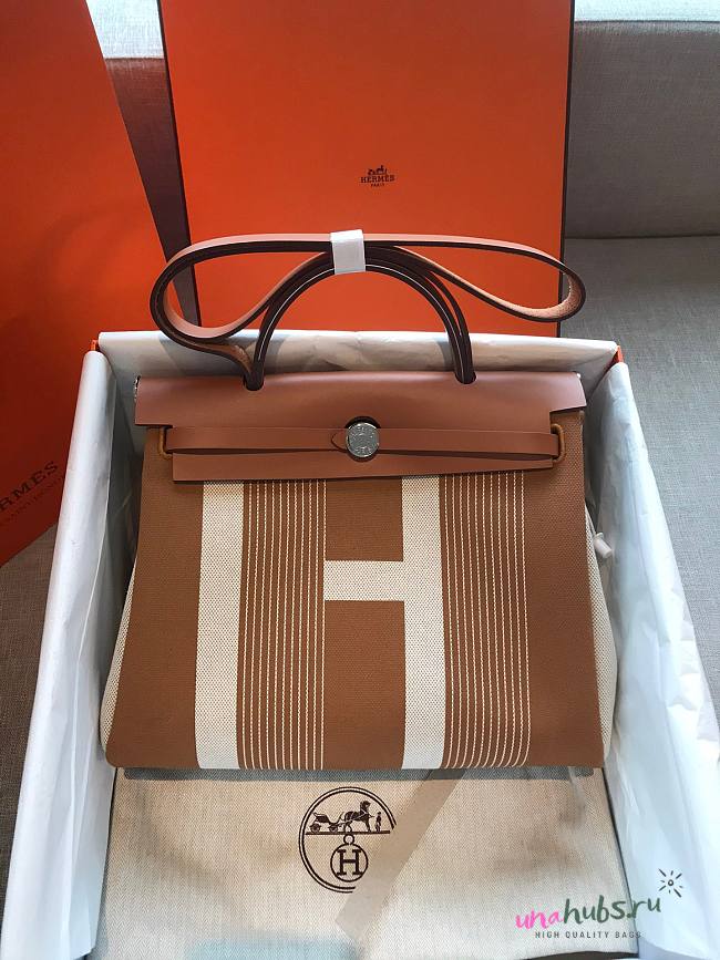 Hermes Herbag Brown 31cm - 1