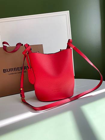 Burberry Haymarket small red tote bag