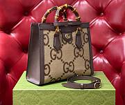 Gucci Diana small tote bag in brown leather - 4