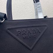 Prada Leather Tote Bag in black 1bg382  - 3