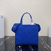 Prada Leather Tote Bag in blue 1bg382 - 1