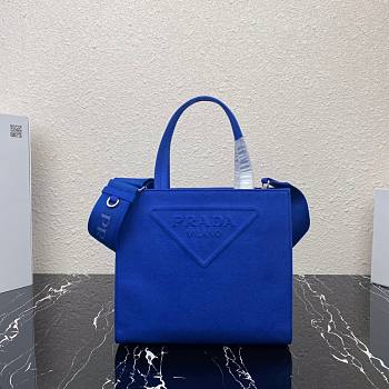 Prada Leather Tote Bag in blue 1bg382