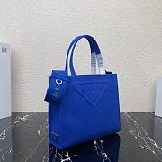 Prada Leather Tote Bag in blue 1bg382 - 5