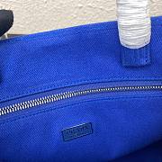 Prada Leather Tote Bag in blue 1bg382 - 3