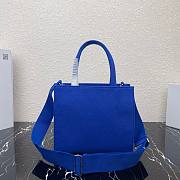 Prada Leather Tote Bag in blue 1bg382 - 2