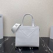 Prada Leather Tote Bag in white 1bg382 - 1