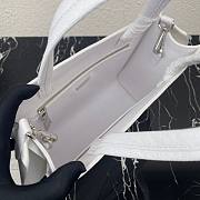 Prada Leather Tote Bag in white 1bg382 - 6