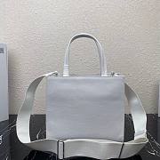 Prada Leather Tote Bag in white 1bg382 - 3