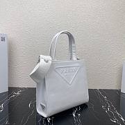 Prada Leather Tote Bag in white 1bg382 - 2