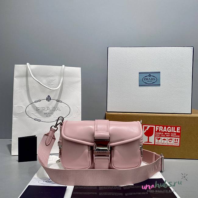 Prada box shoulder bag in pink  - 1