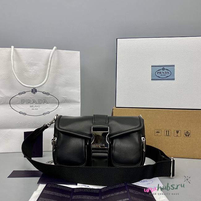 Prada box shoulder bag in black - 1