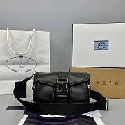 Prada box shoulder bag in black - 1