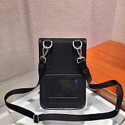 Prada Nylon and Saffiano Black Leather Smartphone Case - 5