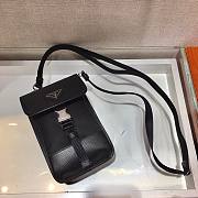 Prada Nylon and Saffiano Black Leather Smartphone Case - 4