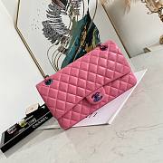 Chanel flap bag 2 tone pink bag 25cm - 1