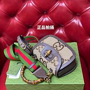 Gucci Small top handle bag with Bamboo 21cm - 6