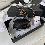 Chanel Round Chain Clutch in Black - 4