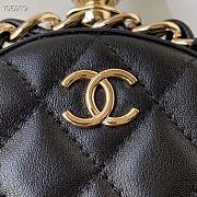 Chanel Round Chain Clutch in Black - 2