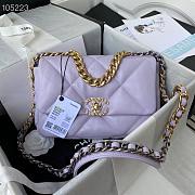 Chanel 19 Flap Bag Light Purple 26cm - 1