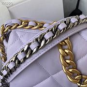 Chanel 19 Flap Bag Light Purple 26cm - 5