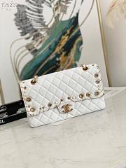 Chanel 2.55 Calfskin Flap Bag Charms 2021 in White - 1