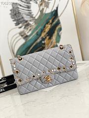 Chanel 2.55 Calfskin Flap Bag Charms 2021 in Gray - 1