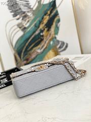 Chanel 2.55 Calfskin Flap Bag Charms 2021 in Gray - 4