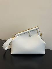 FENDI First Large White leather bag 32cm - 1