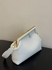 FENDI First Large White leather bag 32cm - 3