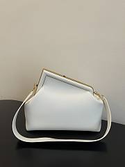 FENDI First Large White leather bag 32cm - 4