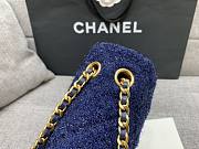 Chanel Sequins Tweed Medium Flap Bag in Blue  - 2