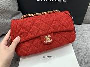 Chanel Sequins Tweed Medium Flap Bag in Red - 5