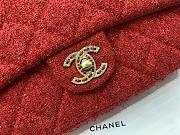 Chanel Sequins Tweed Medium Flap Bag in Red - 6