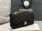 Chanel Sequins Tweed Medium Flap Bag in Black - 4