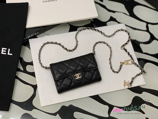 Chanel super mini black bag - 1