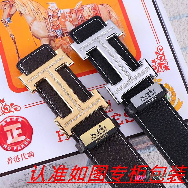 Hermes belt H logo gold/ silver  - 1