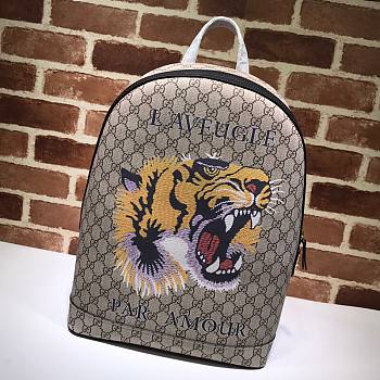  GUCCI GG Supreme Taiga Backpack 419584 