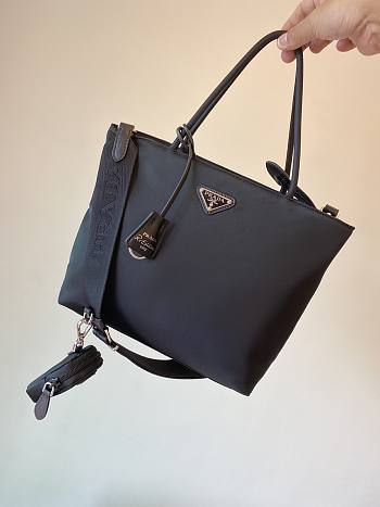 Prada tote black nylon bag 