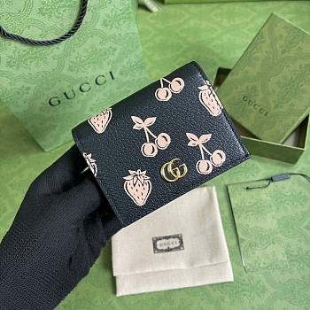 Gucci Black Leather Card Case Wallet