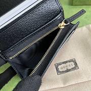 Gucci Black Leather Card Case Wallet - 5