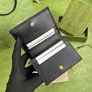 Gucci Black Leather Card Case Wallet - 6