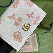 Gucci White Leather Card Case Wallet - 4