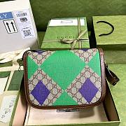 Gucci GG Supreme New Gucci 1955 Horsebit Shoulder Bag - 3