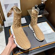 Balenciaga Speed Trainer Triple Beige Shoes - 3